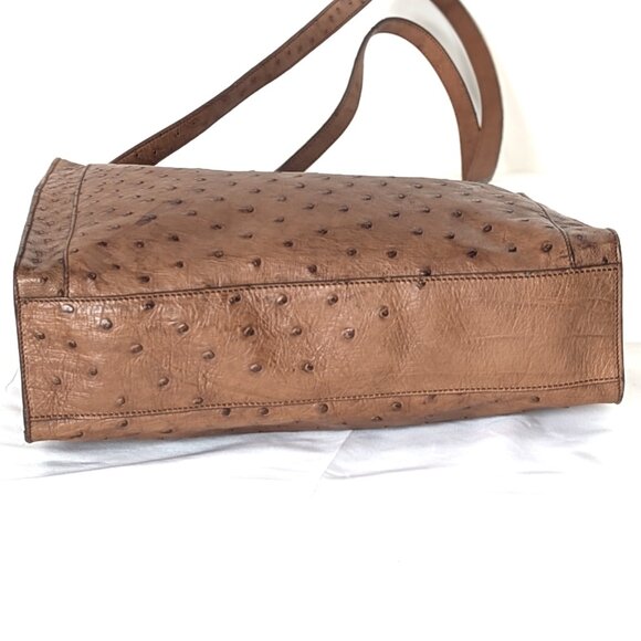 MAURO GOVERNA Ostrich Leather Shoulder Bag - Picture 7 of 14